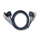 Aten 2L7D03UI cable para video, teclado y ratón (kvm) Negro 3 m